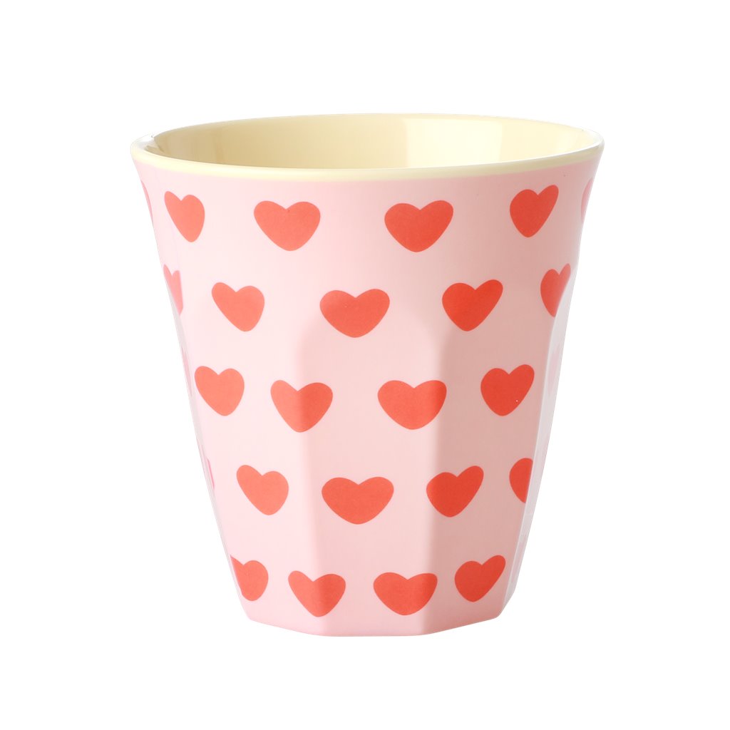 Elfenstall Rice Becher mit Wunsch-Namen personalisiert Medium Herz Sweet Hearts Print